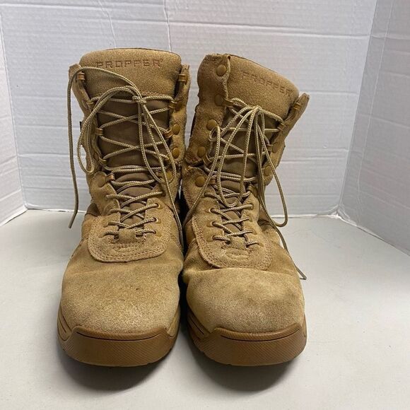 PROPPER 8” Suede Coyote HydroGuard Waterproof Tactical Work Boots Men 10M WMN 12 - Picture 12 of 12